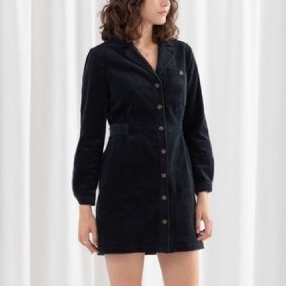 & Other Stories Cordurory Collar Shirt Dress XS/4